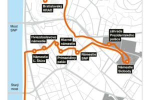 Bratislava v pohybe CITY HORSES mapa trasy Bratislava v pohybe CITY HORSES mapa trasy